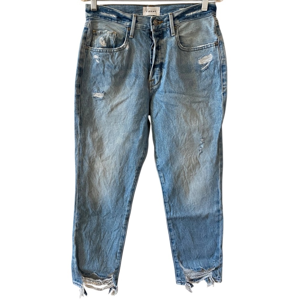 Frame ‘Le Original’ Light Blue Straight Leg Denim Jeans